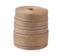 Pandahall Lot de 6 rouleaux de ruban en toile de jute naturelle rustique 9,1 m pour mariage, événement, décoration de fête, emballage cadeau