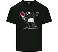 Pandalism Banksy Style Street Art Graffiti Mens Cotton T-Shirt Tee Top