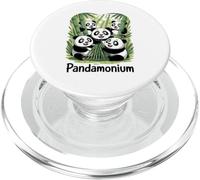 Pandamonium Panda Fun Bambou Famille PopSockets PopGrip pour MagSafe