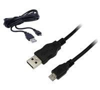 Pandaren 3m Extra Long Câble Usb De Jeu De Chargeur De Charge Pour Ps4 Et Xbox One Manette Transfert De Données Disponible (Noir)