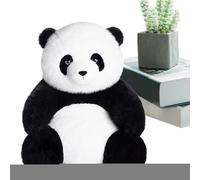 Pandas Doudou en peluche, doux, compagnon de sommeil, moelleuse, design doux, source de chaleur, aide au repos, ami fidèle pour et adultes, décoration d'anniversaire