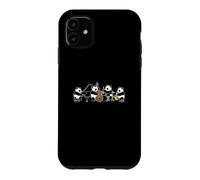 Pandas Jazz Piano Saxophone Batterie Contrebasse Musique Coque pour iPhone 11