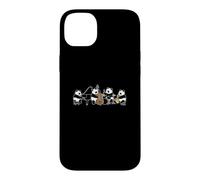 Pandas Jazz Piano Saxophone Batterie Contrebasse Musique Coque pour iPhone 14 Plus
