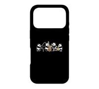 Pandas Jazz Piano Saxophone Batterie Contrebasse Musique Coque pour iPhone 17 Pro