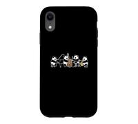 Pandas Jazz Piano Saxophone Batterie Contrebasse Musique Coque pour iPhone XR