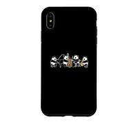 Pandas Jazz Piano Saxophone Batterie Contrebasse Musique Coque pour iPhone XS Max