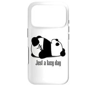 Pandas Just Lazy Days Cute Design Kawai Panda Ours Amusant Coque pour iPhone 17 Pro