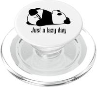 Pandas Just Lazy Days Cute Design Kawai Panda Ours Amusant PopSockets PopGrip pour MagSafe