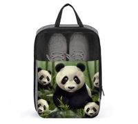 Pandas Sac à chaussures de voyage étanche avec fermeture éclair et poignée Sac à chaussures de golf Sac à chaussures de football Sac à chaussures de golf Sac à crampons Style Taille unique, Style :,