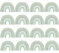Pandawal Lot de mini stickers muraux arc-en-ciel pour bébé et chambre d'enfant, petite décoration arc-en-ciel, pour filles et garçons (bleu marine, 32)