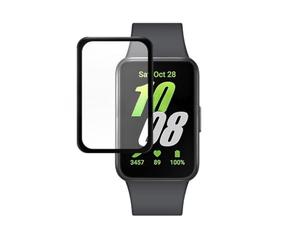 PandaXun Coque de protection intégrale transparente 4D pour Samsung Galaxy Fit 3 Smart Bracelet, coque de protection souple anti-rayures pour Samsung Fit 3 Smart Wristband