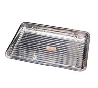 Pandes en feuille - plateau à biscuits en acier inoxydable de 12x16 pouces avec porte-greffe amovible pour une distribution de chaleur, plateau de cuisson au four non warp pour les fruits, les légumes