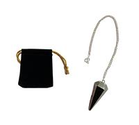 Pandiui23 Guirlande Pierre Naturelle Pyrite Cristal Guirlande Hexagonale Vintage pour Radiesthésie Chakra Reiki Divination Méditation Wicca (Pyrita)