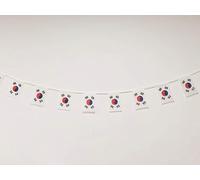 Pandiui23 Lot de 40 drapeaux coréens Corée 11,4 m Corée du Sud 14 x 21 cm (Corée du Sud) en tissu synthétique rectangulaire