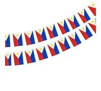 Pandiui23 - Lot de 40 drapeaux Philippines 14 x 21 cm - Drapeau national - Drapeaux europeens