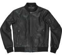 Pando Moto Falcon Aviator Veste en cuir, noir, Taille S