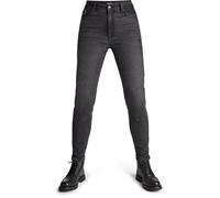 Pando Moto Kaya Slim Jeans de moto pour femmes, gris, Taille 24/32