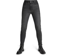 Pando Moto Kaya Slim Jeans de moto pour femmes, gris, taille 31 32