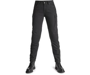 Pando Moto Mila Cargo Jeans de moto pour dames, noir, Taille 27/32
