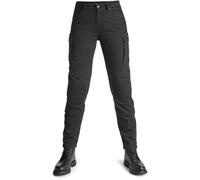 Pando Moto Mila Cargo Jeans de moto pour dames, noir, Taille 28/32