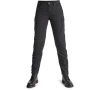 Pando Moto Mila Cargo Jeans de moto pour dames, noir, taille 28 32 pour femmes