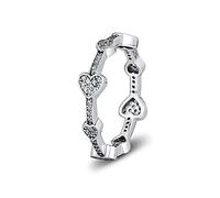 PANDOCCI 2018 Automne séduisant Coeurs Anneau pour Les Femmes Argent 925 Bricolage Convient pour l'original Pandora Bracelets Charme Bijoux de Mode (58#)