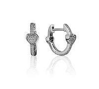 PANDOCCI 2018 Automne séduisant Coeurs Hoop Boucles d'oreilles Clair CZ 925 Argent DIY Convient pour Original Pandora Bracelets Charme Bijoux De Mode
