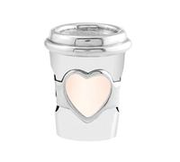 PANDOCCI 2018 boisson d'été coupe à aller charme, rose émail perle 925 argent bricolage convient pour original bracelets Pandora charme bijoux de mode