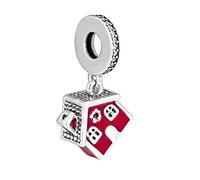 PANDOCCI 2018 Hiver Cozy Maison De Noël Balancent Rouge Émail 925 Argent Bricolage Convient Pour L'original Pandora Bracelets Charme Bijoux De Mode