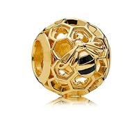 PANDOCCI 2018 Nouveau Printemps Honeybee Shine Perle 925 Argent DIY Convient pour Original Pandora Bracelets Charme Bijoux De Mode