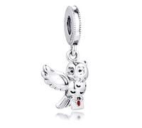 PANDOCCI 2020 été Hedwig Hibou balancent Perle 925 Argent Bricolage Convient pour Original Pandora Bracelets Charme Bijoux de Mode