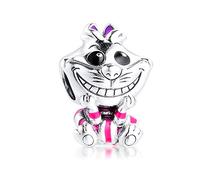 PANDOCCI 2020 fête des mères Cadeau Cheshire Chat Perle 925 Argent Bricolage Tenues pour Bracelets Pandora Originaux Charme Bijoux de Mode