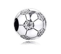 PANDOCCI 2020 Printemps pétillant Football Perle 925 Argent DIY Convient pour Original Pandora Bracelets Charme Bijoux De Mode