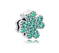 PANDOCCI 2020 réflexions de printemps ouvrent le trèfle à quatre feuilles Clip perle 925 argent bricolage convient pour les bracelets Pandora originaux charme bijoux de mode