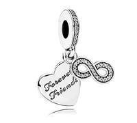 Pandocci DIY Gift Charm Fits Pandora Bead Attractive Autumn Always Friends 100% 925 Sterling Silver with Clear Zirconia, Corn Jewellery Sachen