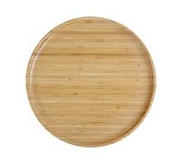 pandoo Assiettes réutilisables en bambou | 100 % bambou | Assiettes rondes en bois, assiettes en bambou, décoration en bambou, assiettes plates, set de vaisselle, assiettes en bois, assiettes