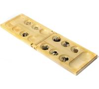 pandoo Bambus Mancala - Jeu de société stratégique - Jeu de cailloux, Kalaha, Jeu de fèves, Jeu de pierres précieuses, Jeu de coquillages, Hus,Bao - Superbe aussi comme cadeau