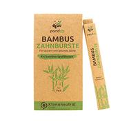 Pandoo Bamboo Toothbrush brosse à dents en bambou Medium Soft 4 pcs