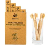 PANDOO Brosse à dents pour enfants, paquet de 4