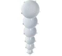 pandoo Couvercles en Silicone | Lot de 6 - Blanc
