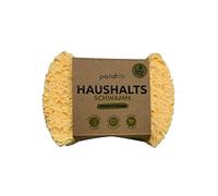 pandoo Éponges ménagères | Éponge de nettoyage bio, éponge de cuisine, éponge à vaisselle, biodégradable, écologique, réutilisable et durable (4 pièces)