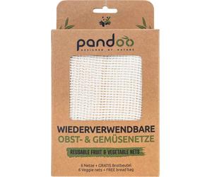 pandoo Filets pour Fruits & Légumes - Lot de 6 + sac à pain