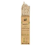 pandoo Lot de 50 pailles jetables en bambou 250 grammes (4280001327931)