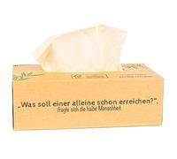Pandoo Mouchoirs 100 % bambou - Secs - Serviette de poche sans bois dans un emballage sans plastique. 100 feuilles - 3 couches. Parfait pour n'importe quel nez.