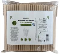 pandoo Pailles en Bambou Jetables - 200 pièces