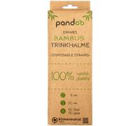 pandoo Pailles Jetables en Bambou | 21 cm - 50 pièces