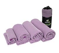 pandoo Serviette de Voyage en Microfibre | Fibres Écologiques à Base de Nylon et Bambou | Drap de Bain à Séchage Rapide Absorbante, Moelleuse et Antibactérienne | Sport, Voyage et Toilette
