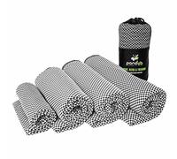 pandoo Serviette de Voyage en Microfibre | Fibres Écologiques à Base de Nylon et Bambou | Drap de Bain à Séchage Rapide Absorbante, Moelleuse et Antibactérienne | Sport, Voyage et Toilette