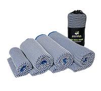 pandoo Serviette de Voyage en Microfibre | Fibres Écologiques à Base de Nylon et Bambou | Drap de Bain à Séchage Rapide Absorbante, Moelleuse et Antibactérienne | Sport, Voyage et Toilette | 160x80cm