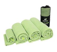 pandoo Serviette de Voyage en Microfibre | Fibres Écologiques à Base de Nylon et Bambou | Drap de Bain à Séchage Rapide Absorbante, Moelleuse et Antibactérienne | Sport, Voyage et Toilette | 130x80cm